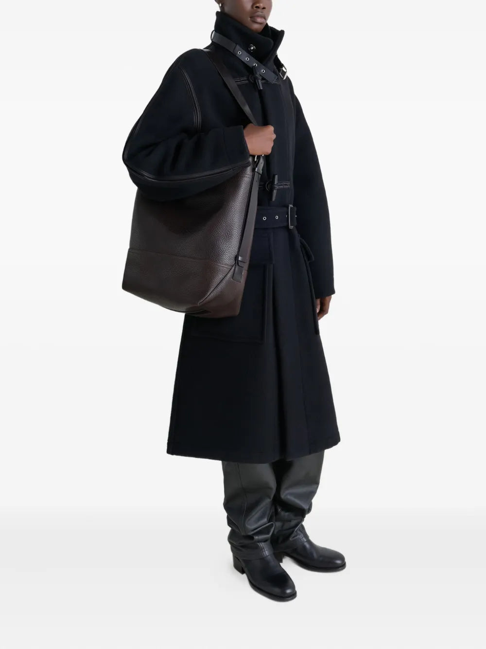 Lemaire Large Belted Tote Bag — Same as shown — Size One Size — Front View