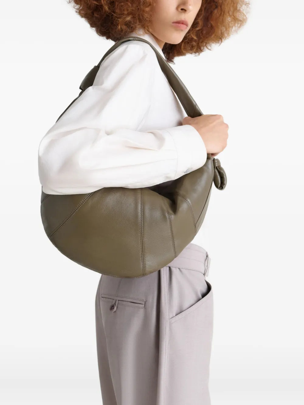 Lemaire Fortune Croissant Shoulder Bag — Same as shown — Size One Size — Side View