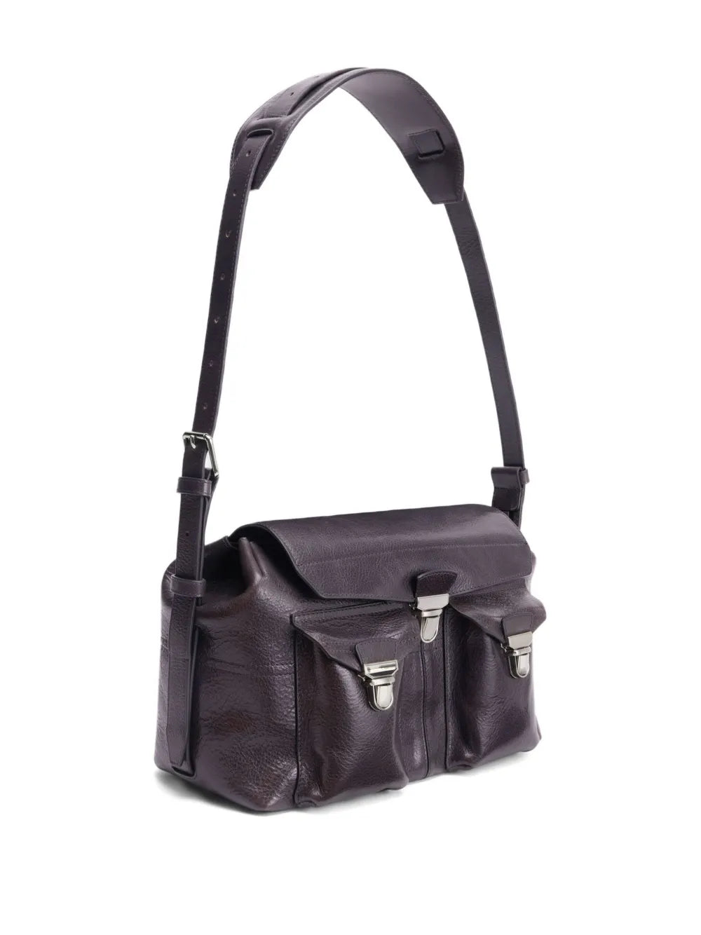 Lemaire Medium Gear Leather Shoulder Bag — Same as shown — Size One Size — Top View
