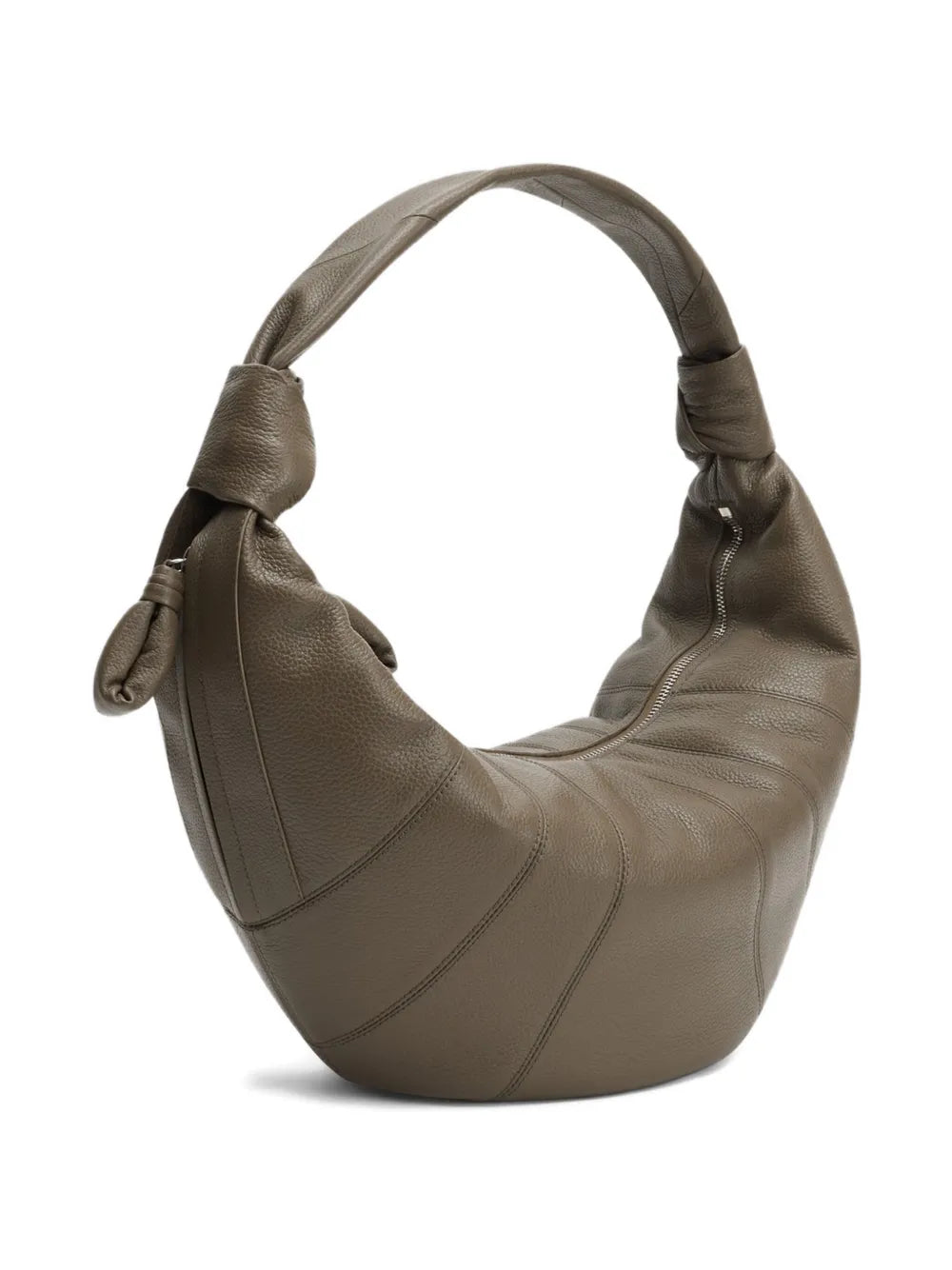 Lemaire Fortune Croissant Knotted Panelled Shoulder Bag — Same as shown — Size One Size — Back View