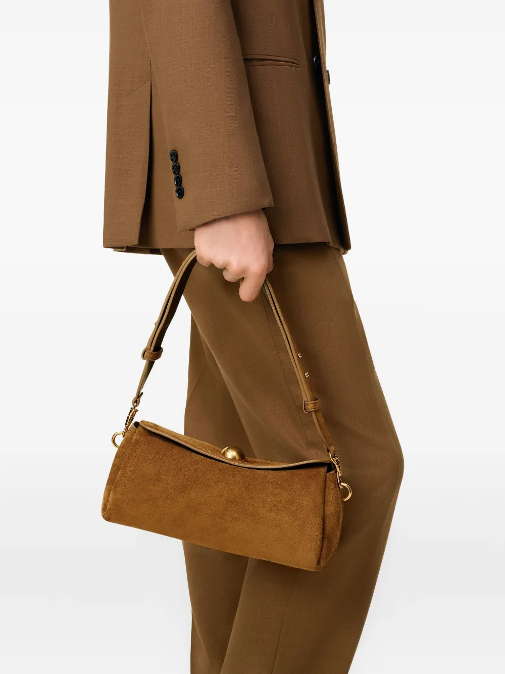 Ami Paris Carrousel Suede Bag — Same as shown — Size One Size — Side View