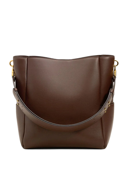 Ami Paris Carrousel Leather Bucket Bag — Same as shown — Size One Size — Front View