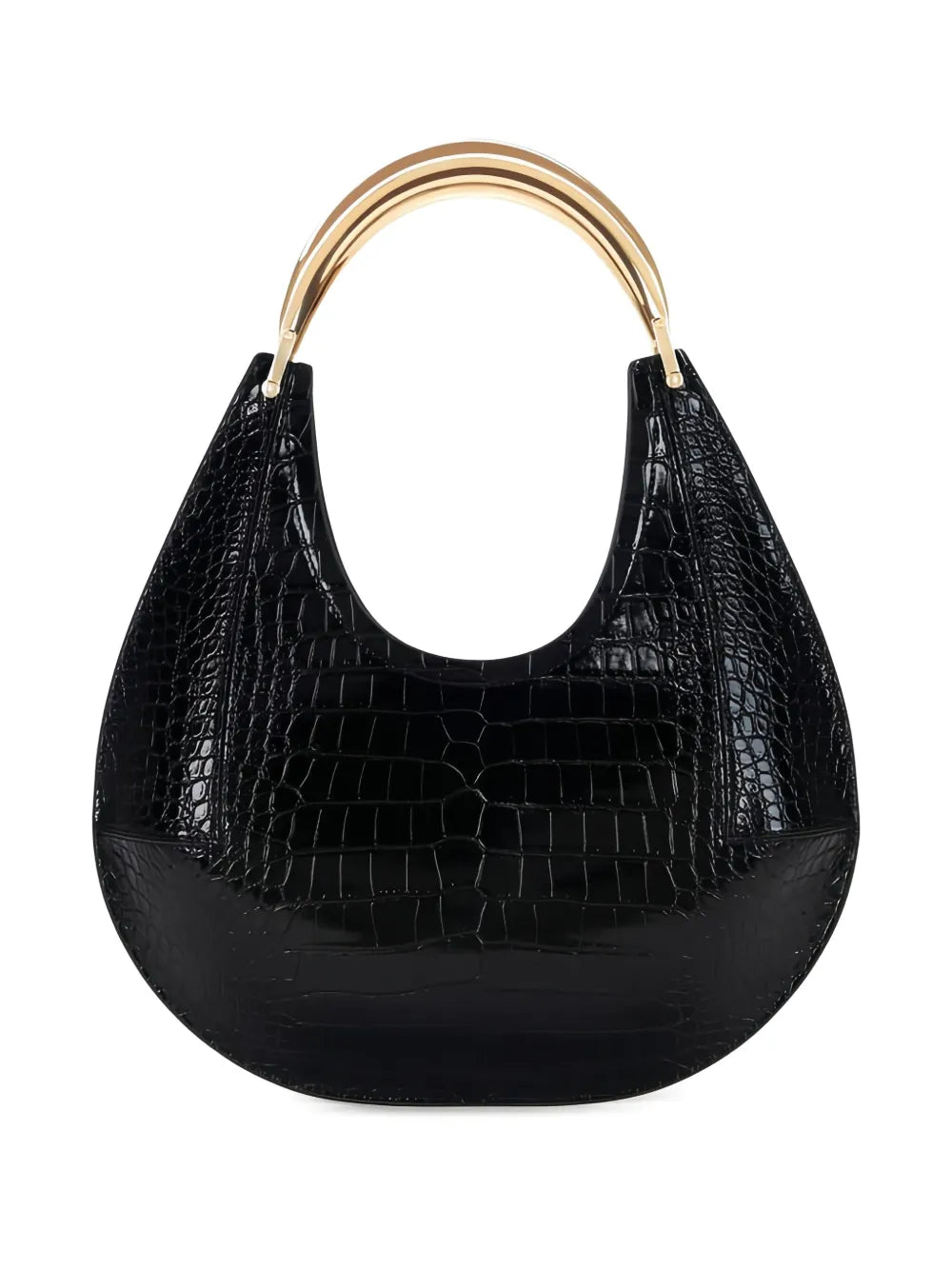 Elisabetta Franchi Medium Crocodile Embossed Shoulder Bag — Same as shown — Size One Size — Side View