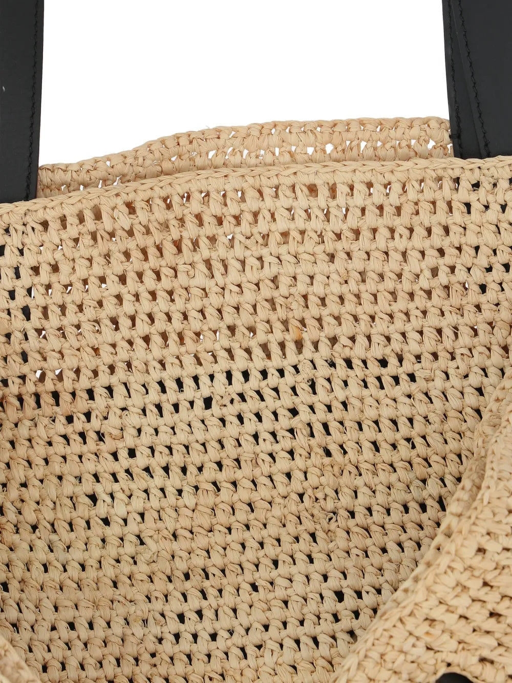 Loewe Medium Punch Hole Raffia Shoulder Bag — Same as shown — Size One Size — Top View