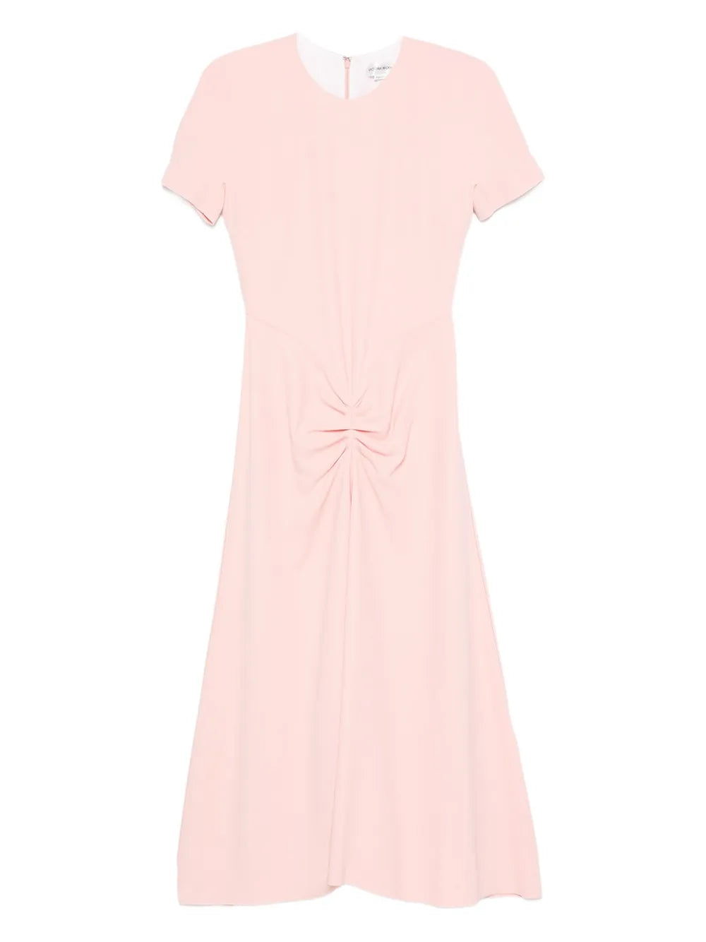 Victoria Beckham Short Sleeve Dress — Red/ Pink — Size XS — Front View