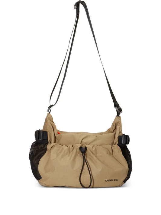 Osklen Split Drawstring Split Panel Shoulder Bag — Same as shown — Size One Size — Front View