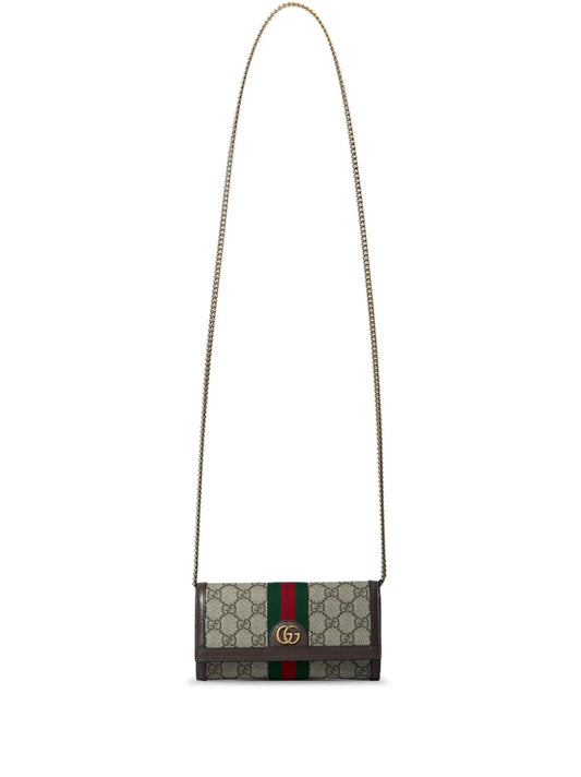 Gucci Gg Canvas Chain Wallet — Same as shown — Size One Size — Front View