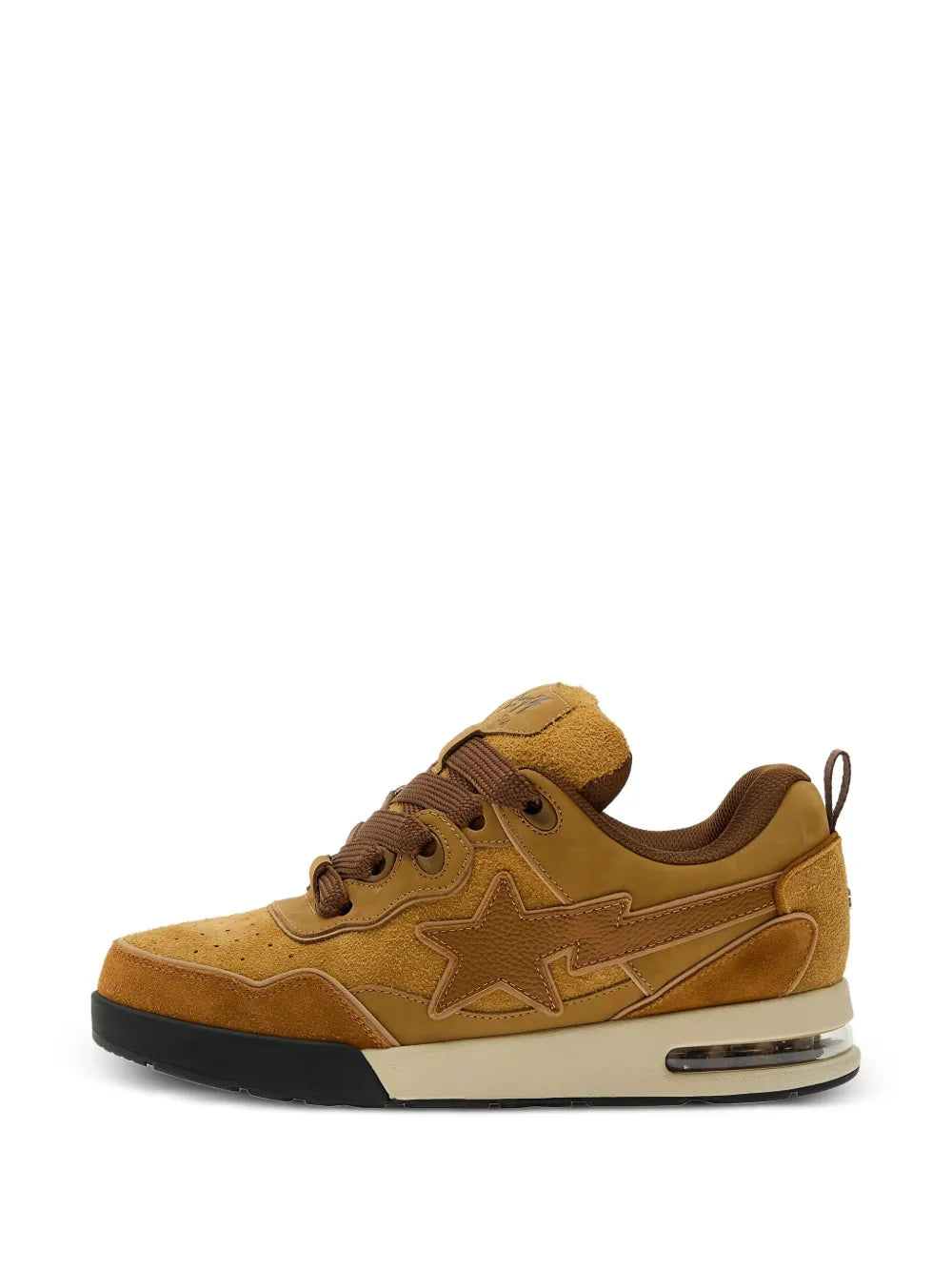 A Bathing Ape?Sta #1 Suede Trainers — Brown — Size US M 3.5 - US W 5 — Side View