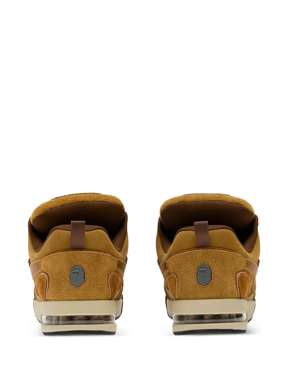 A Bathing Ape?Sta #1 Suede Trainers — Brown — Size US M 3.5 - US W 5 — Top View