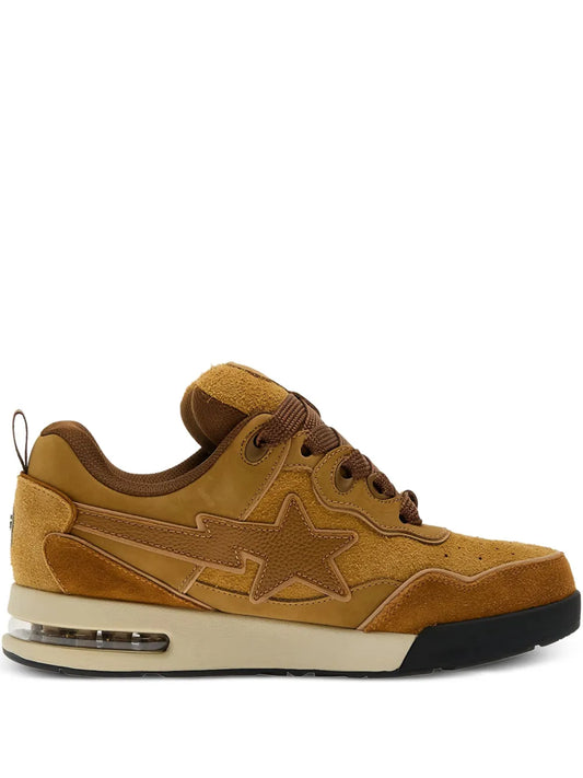A Bathing Ape?Sta #1 Suede Trainers — Brown — Size US M 3.5 - US W 5 — Front View
