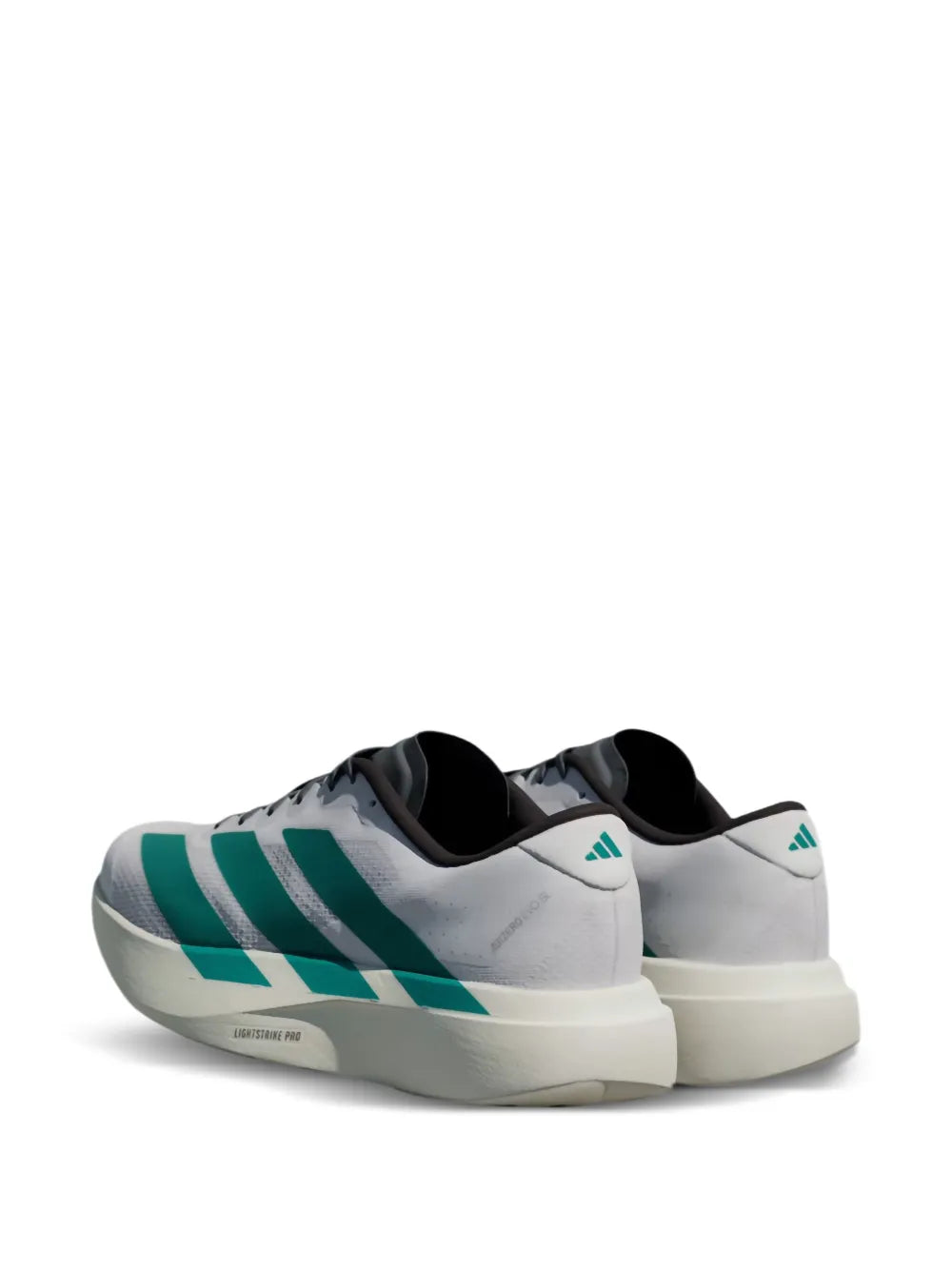 adidas Adizero Evo Sl Cloud White/Pure Teal Sneakers — White — Size US M 3.5 - US W 5 — Side View
