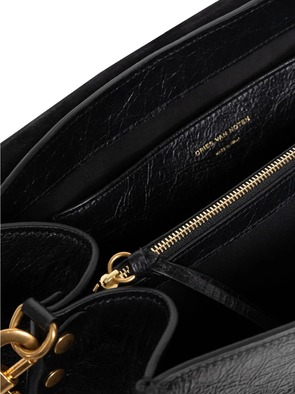 Dries Van Noten Buckle Fastening Leather Shoulder Bag — Same as shown — Size One Size — Detail View