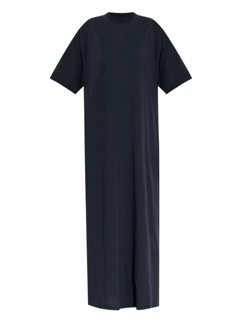 Balenciaga Short Sleeve Maxi Dress — Black — Size XS — Front View