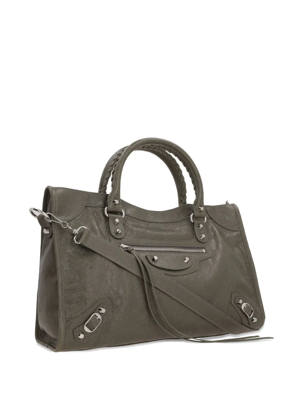 Balenciaga Medium Le City Leather Shoulder Bag — Same as shown — Size One Size — Back View