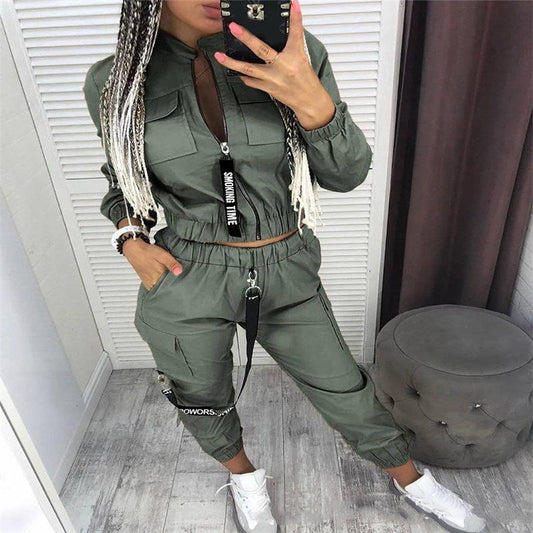 Fashion Women Sets — Black — Size L — Front View