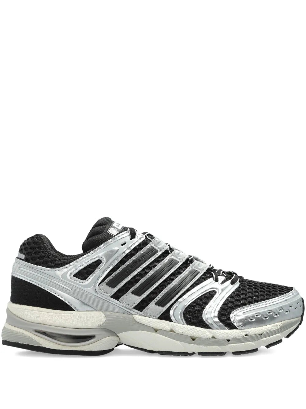 adidas Adistar Mesh-Panel Sneakers — Black — Size US M 4.5 - US W 6 — Front View