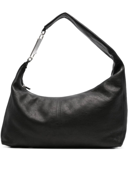 Rick Owens Gemini Zip Fastening Leather Shoulder Bag — Same as shown — Size One Size — Front View
