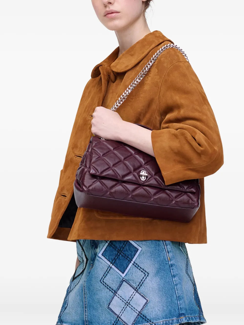 Marc Jacobs Medium The Quilted Dual Convertible Shoulder Bag — Same as shown — Size One Size — Side View