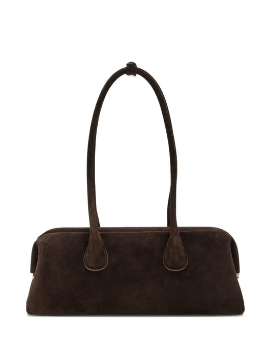 Osoi Suede Top Handle Shoulder Bag — Same as shown — Size One Size — Front View