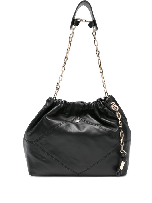 Bash June Chain Strap Leather Shoulder Bag — Same as shown — Size One Size — Front View