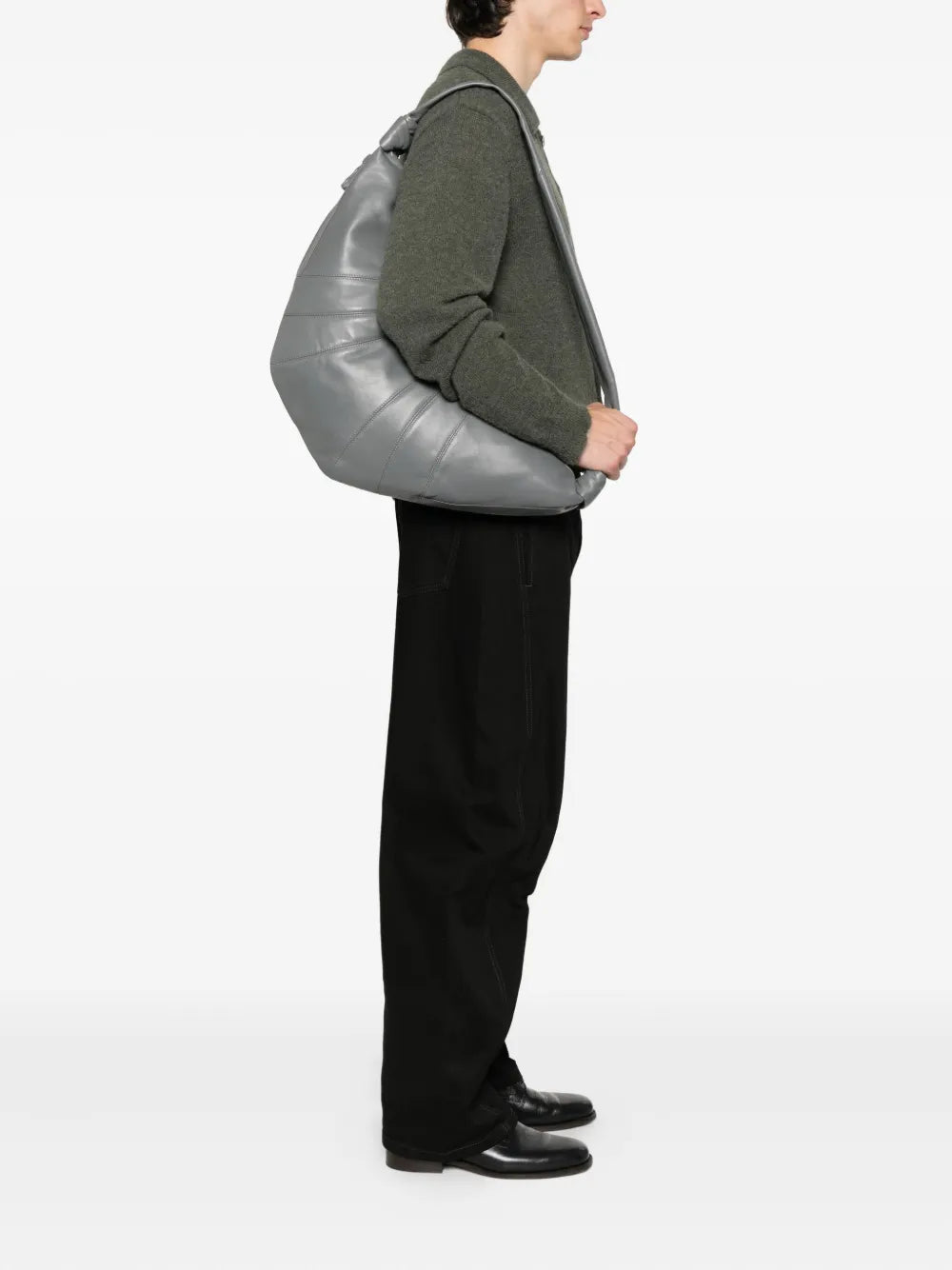 Lemaire Croissant Knot Lambskin Shoulder Bag — Same as shown — Size One Size — Side View