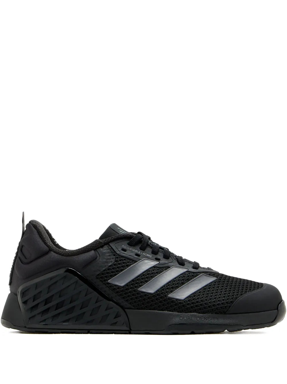adidas Dropset 3 Mesh-Panel Sneakers — Black — Size US M 10.5 - US W 12 — Front View