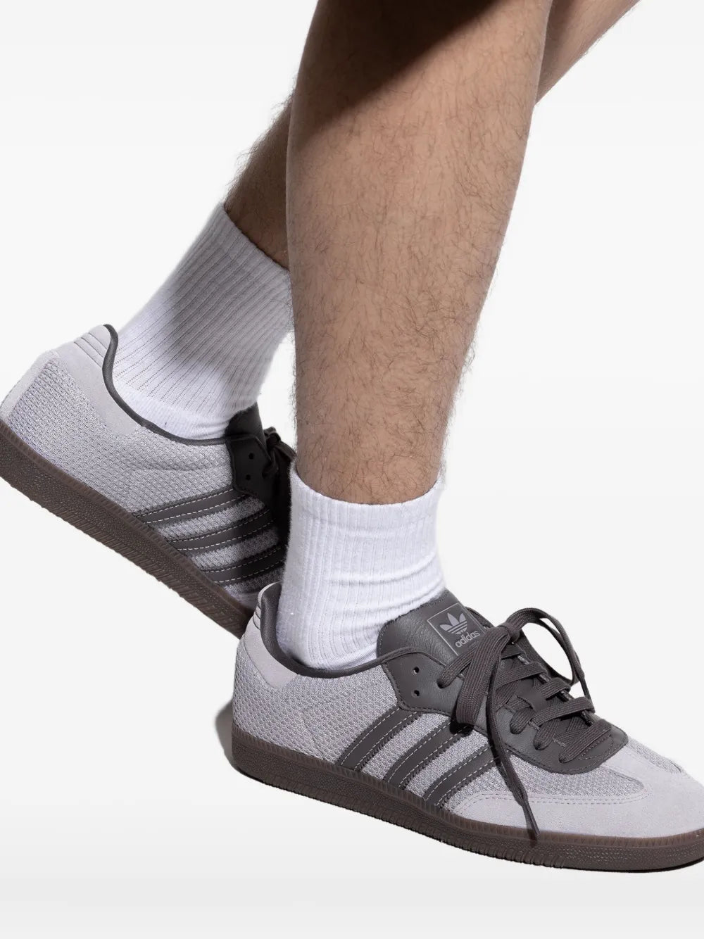 adidas Samba Og Sneakers — Light Grey — Size US M 7 - US W 8.5 — Detail View