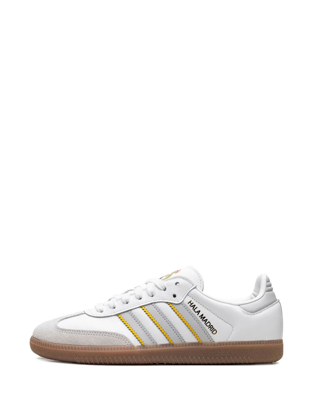 adidas Samba Real Madrid White/Light Solid Grey Sneakers — White — Size US M 8.5 - US W 10 — Back View
