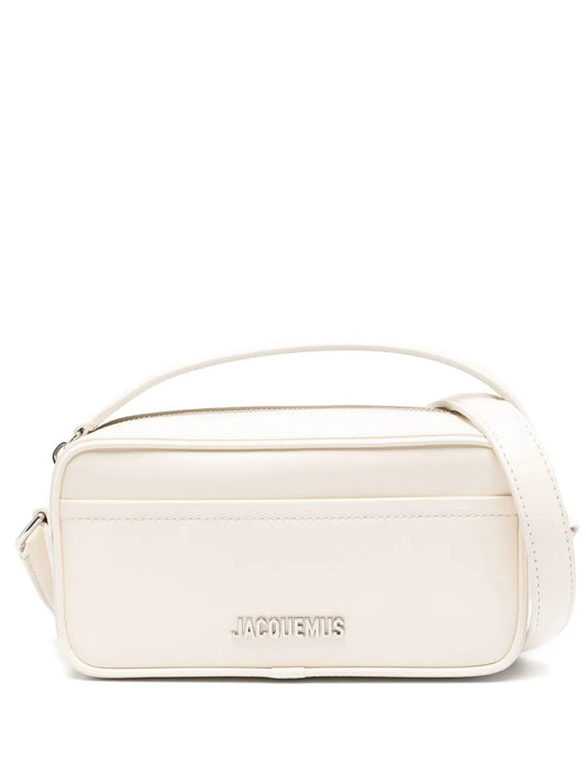Jacquemus The Banet Logo Plaque Leather Shoulder Bag — Same as shown — Size One Size — Front View
