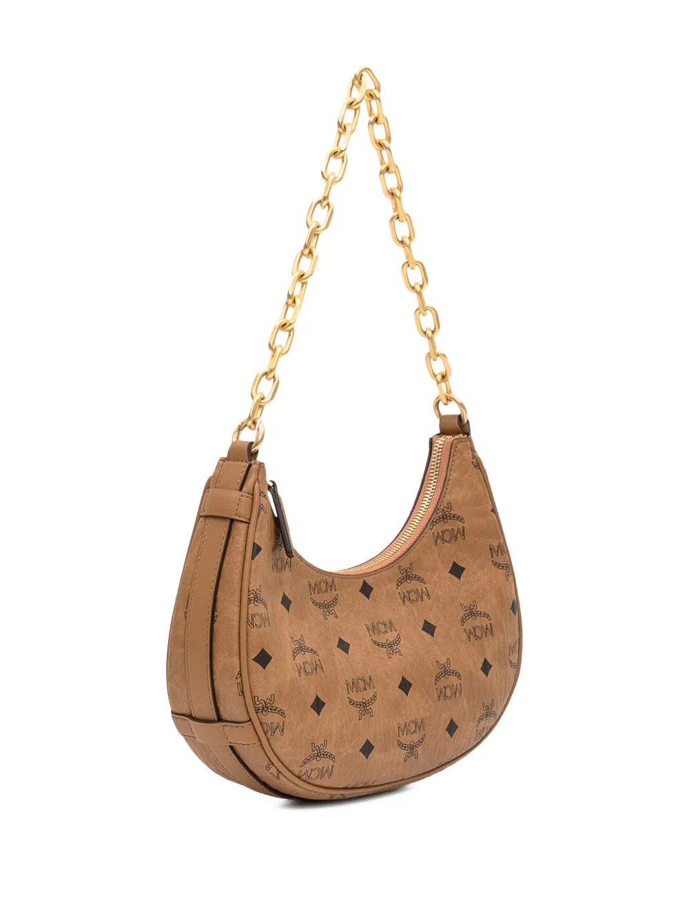 Mcm Small Aren Monogram Pattern Chain Bag — Same as shown — Size One Size — Side View