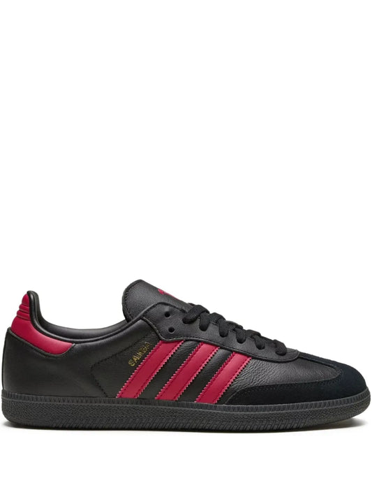 adidas Samba Core Black/Mufc Red Sneakers — Black — Size US M 8.5 - US W 10 — Front View