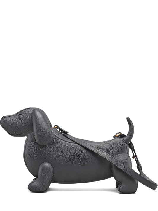 Thom Browne Hector Pebble Grain Leather Shoulder Bag — Same as shown — Size One Size — Front View