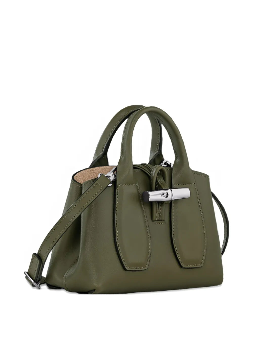Longchamp Top Handle Leather Shoulder Bag — Same as shown — Size One Size — Top View