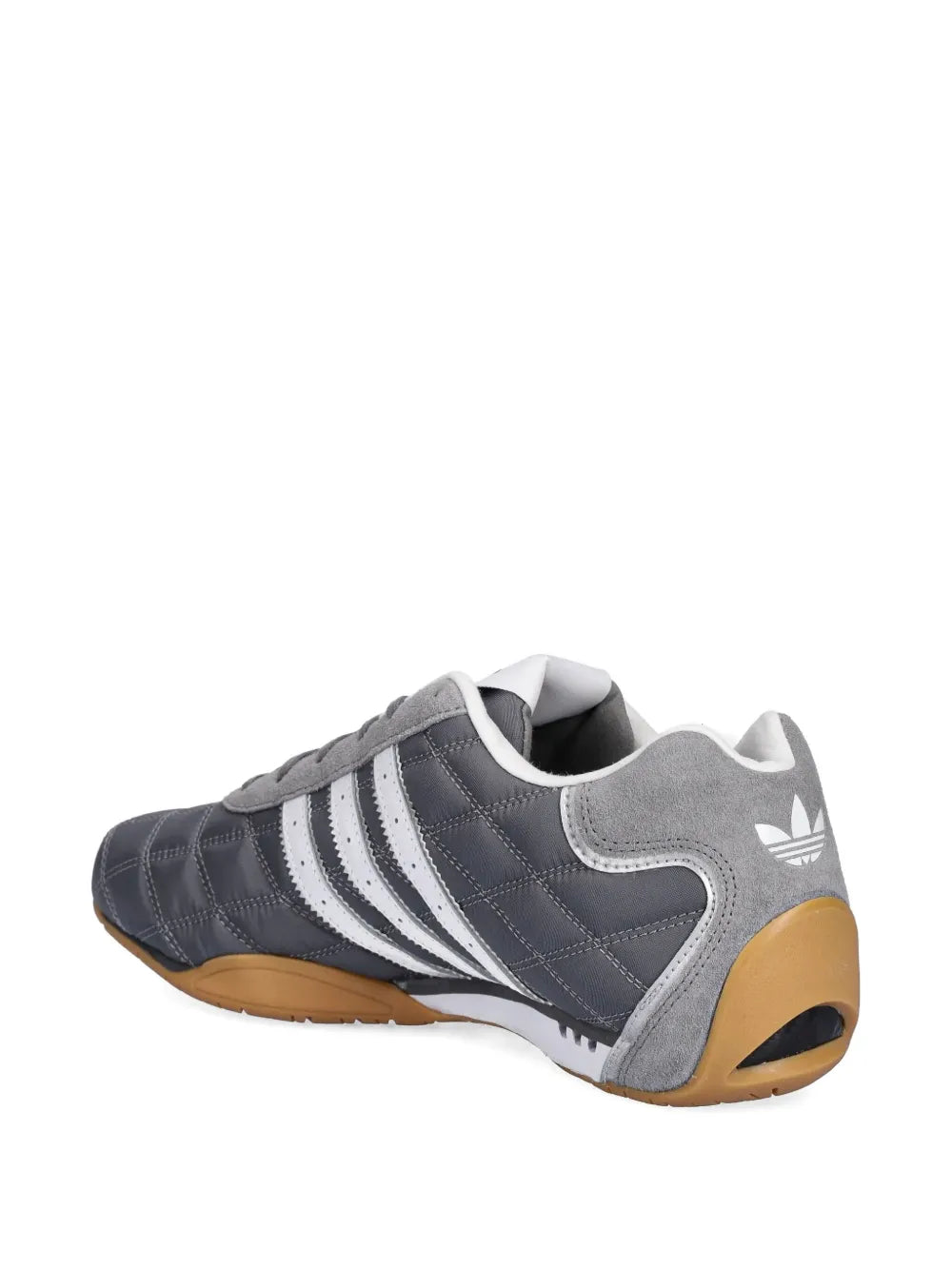 adidas Adiracer Lo Quilted 3-Stripe Sneakers — Grey — Size US M 4.5 - US W 6 — Back View