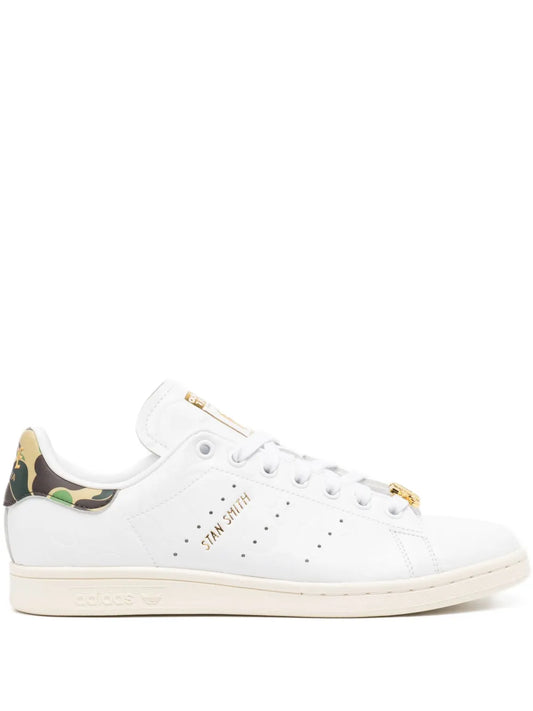 A Bathing Ape?X adidas Stan Smith Trainers — White — Size US M 3.5 - US W 5 — Front View