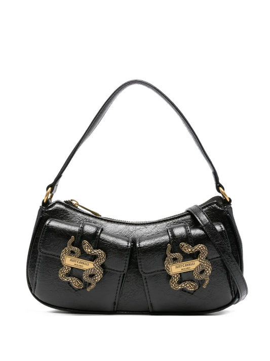 Just Cavalli Snake Buckle Shoulder Bag — Same as shown — Size One Size — Front View