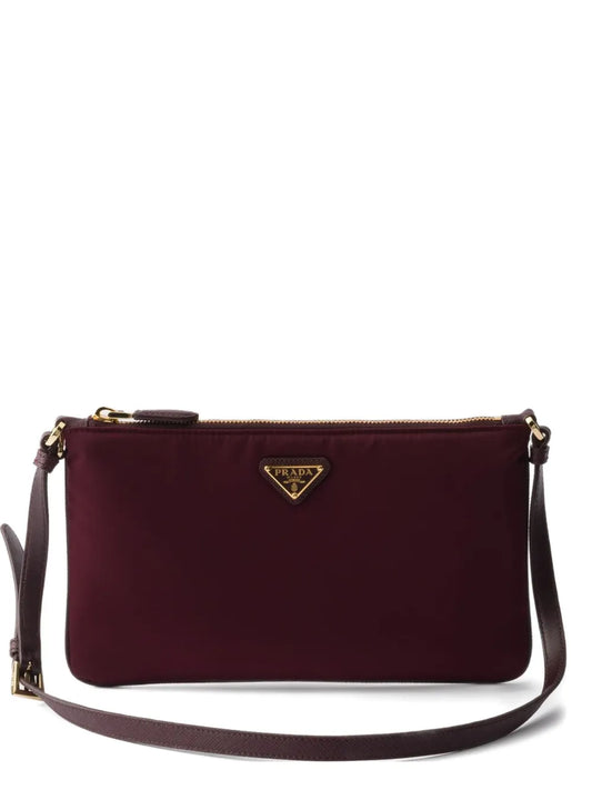 Prada Small Triangle Logo Shoulder Bag — Same as shown — Size One Size — Front View