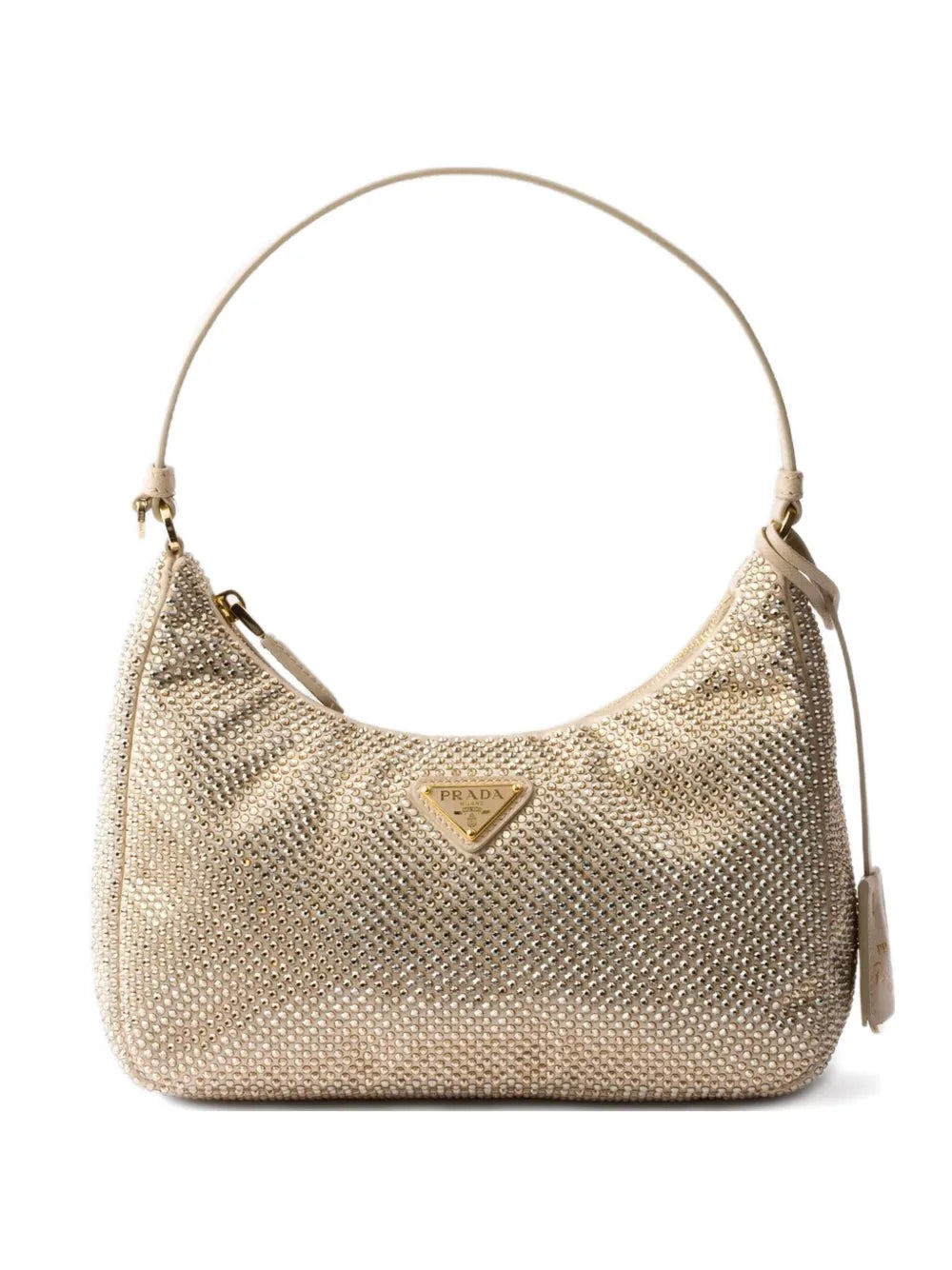 Prada Re Edition Crystal Embellished Shoulder Bag — Same as shown — Size One Size — Front View