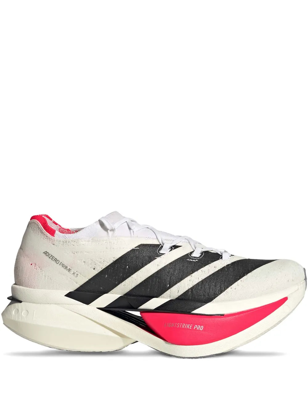adidas Adizero Prime X3 Sneakers — Ecru — Size US M 7 - US W 8.5 — Front View