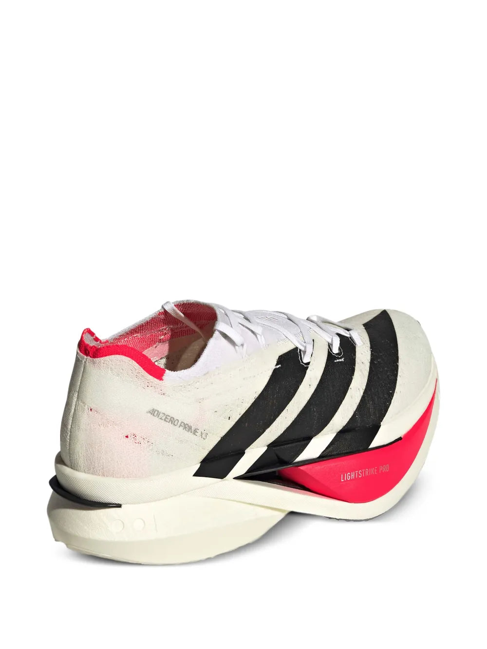 adidas Adizero Prime X3 Sneakers — Ecru — Size US M 7 - US W 8.5 — Top View