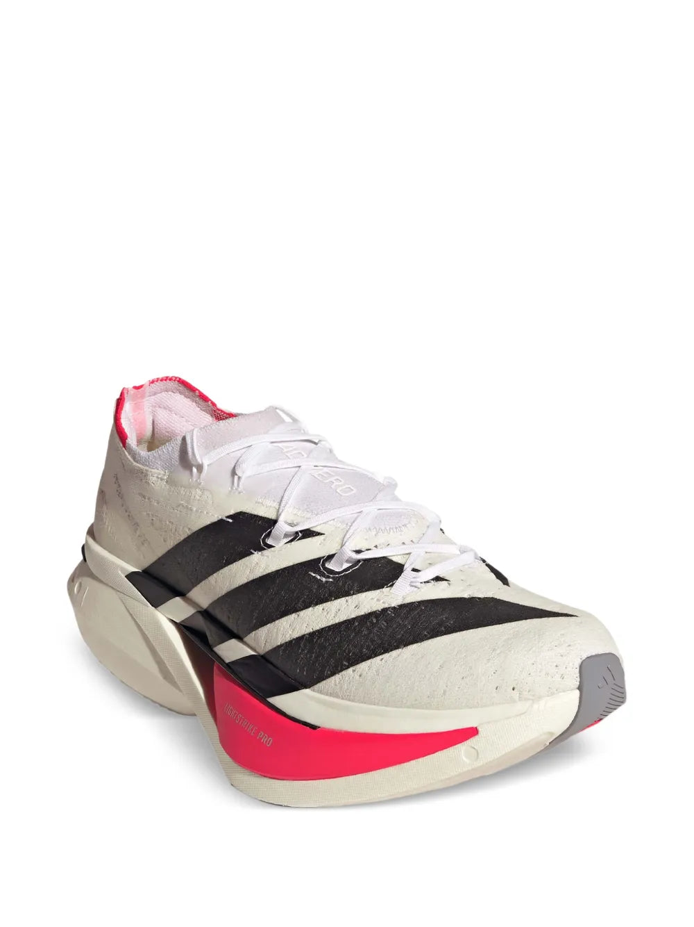 adidas Adizero Prime X3 Sneakers — Ecru — Size US M 7 - US W 8.5 — Side View