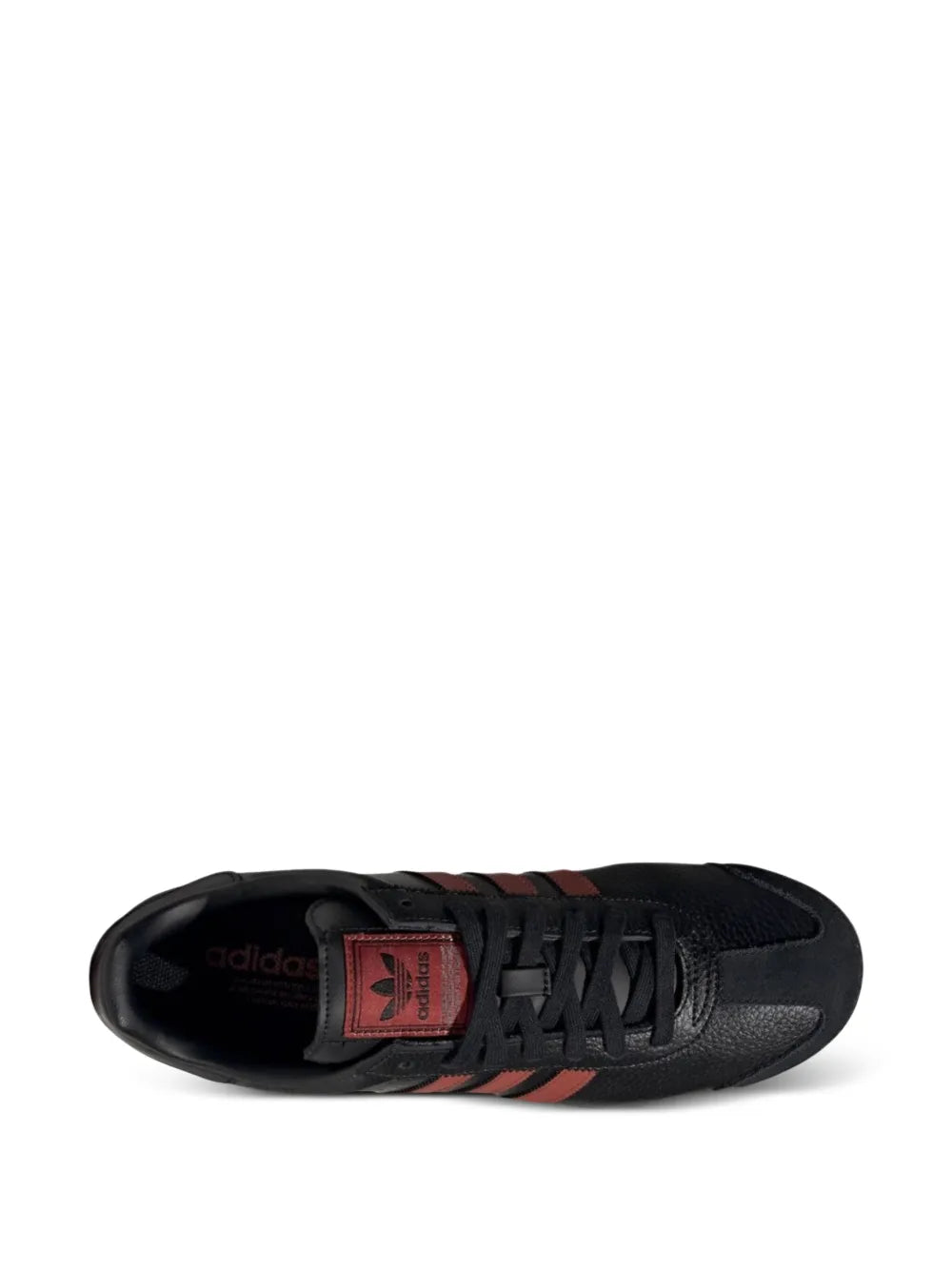 adidas Samoa Black Trainers — Black — Size US M 9 - US W 10.5 — Side View