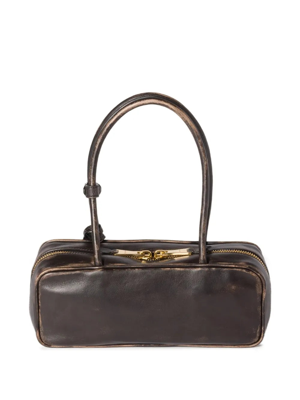 Miu Miu Beau Logo Embossed Tote Bag — Same as shown — Size One Size — Back View