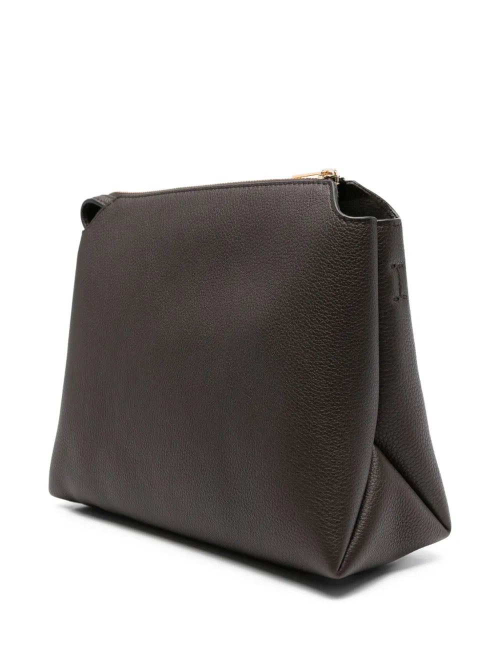 Khaite Lina Zip Top Leather Shoulder Bag — Same as shown — Size One Size — Back View