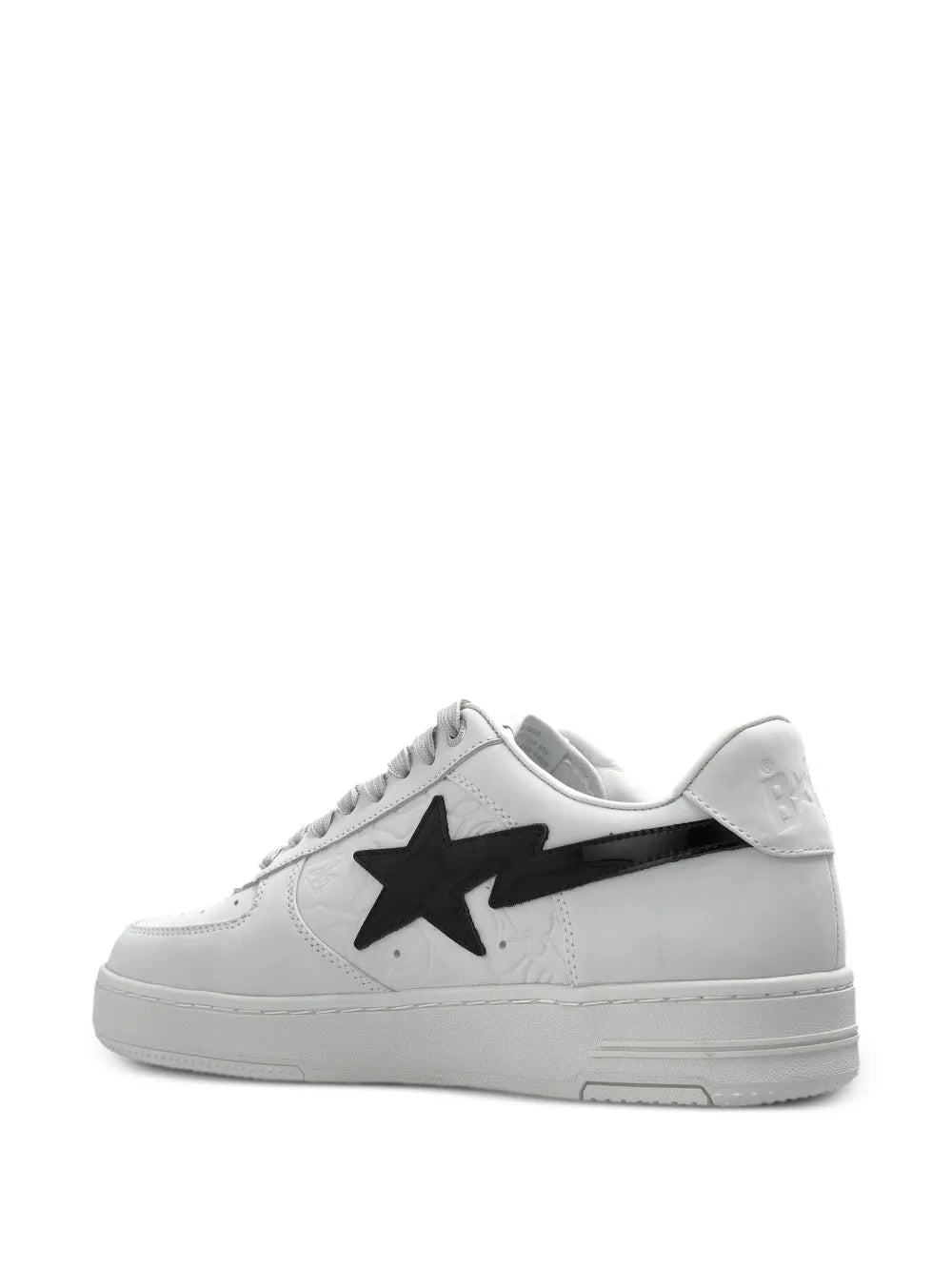 A Bathing Ape?Star-Patch Sneakers — White — Size US M 4.5 - US W 6 — Side View