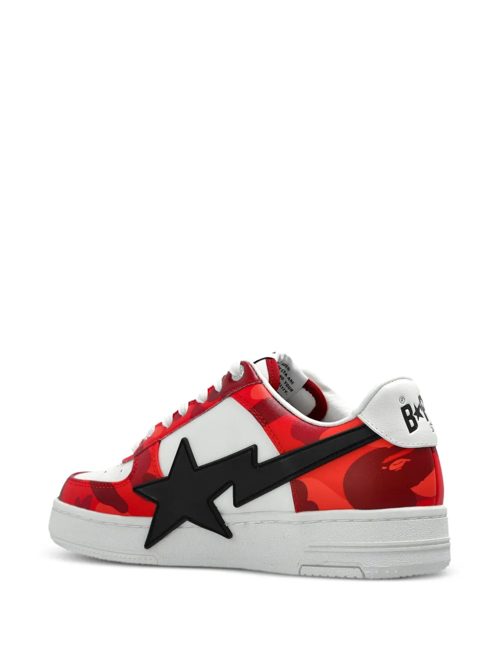 A Bathing Ape?Star-Embellishment Sneakers — White — Size US M 5.5 - US W 7 — Side View