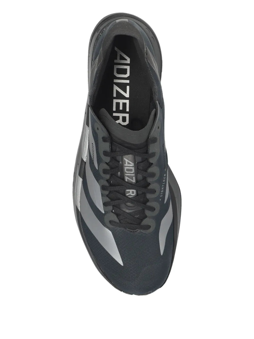 adidas Adizero Adios Pro 4 Sneakers — Black — Size US M 4.5 - US W 6 — Top View