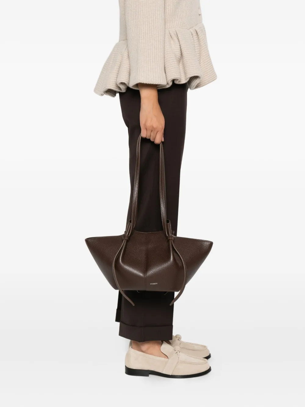 Yuzefi Mochi Leather Shoulder Bag — Same as shown — Size One Size — Side View
