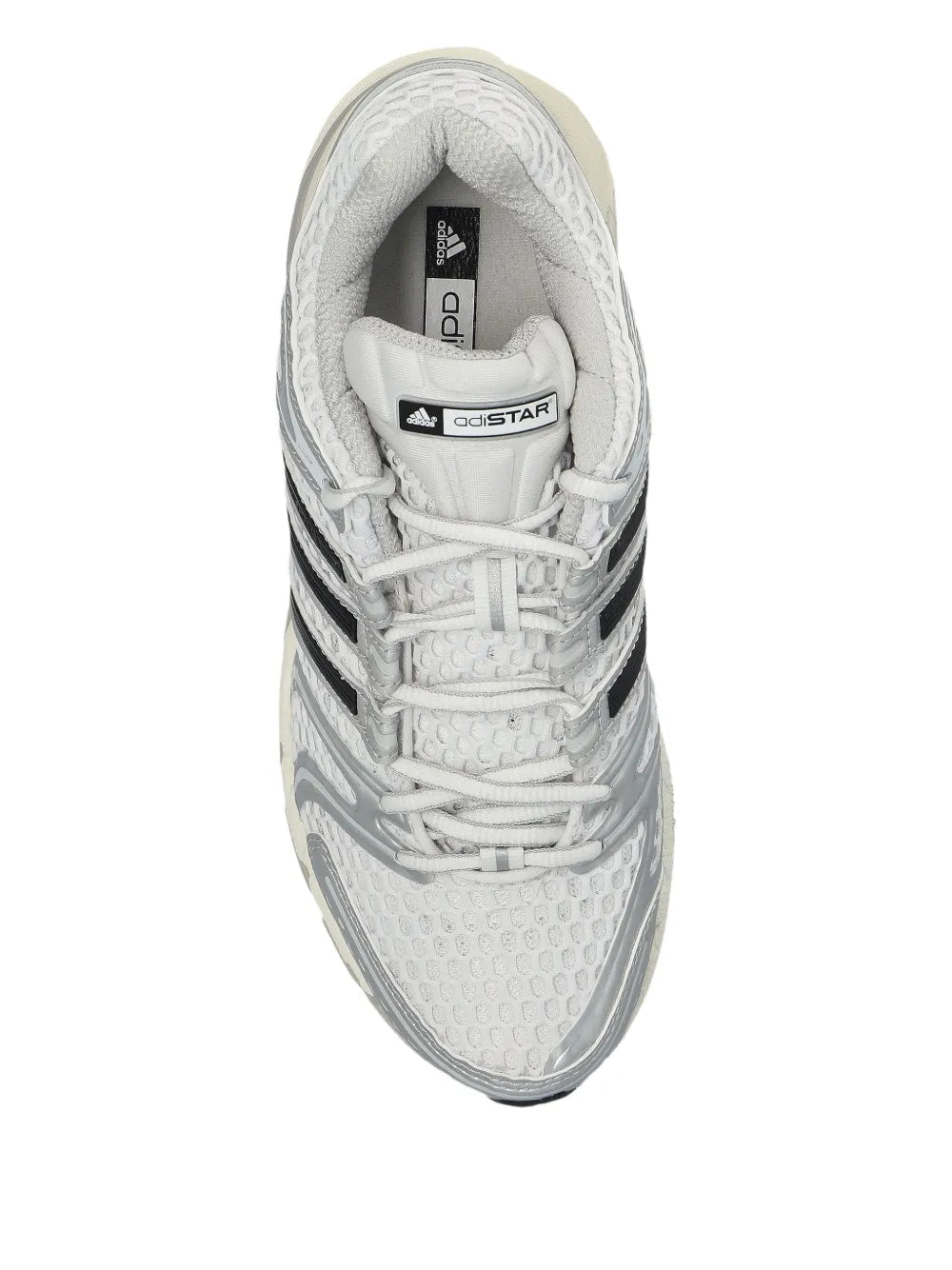adidas Adistar Control 5 Silver Metallic Black Sneakers — Grey — Size US M 4.5 - US W 6 — Back View