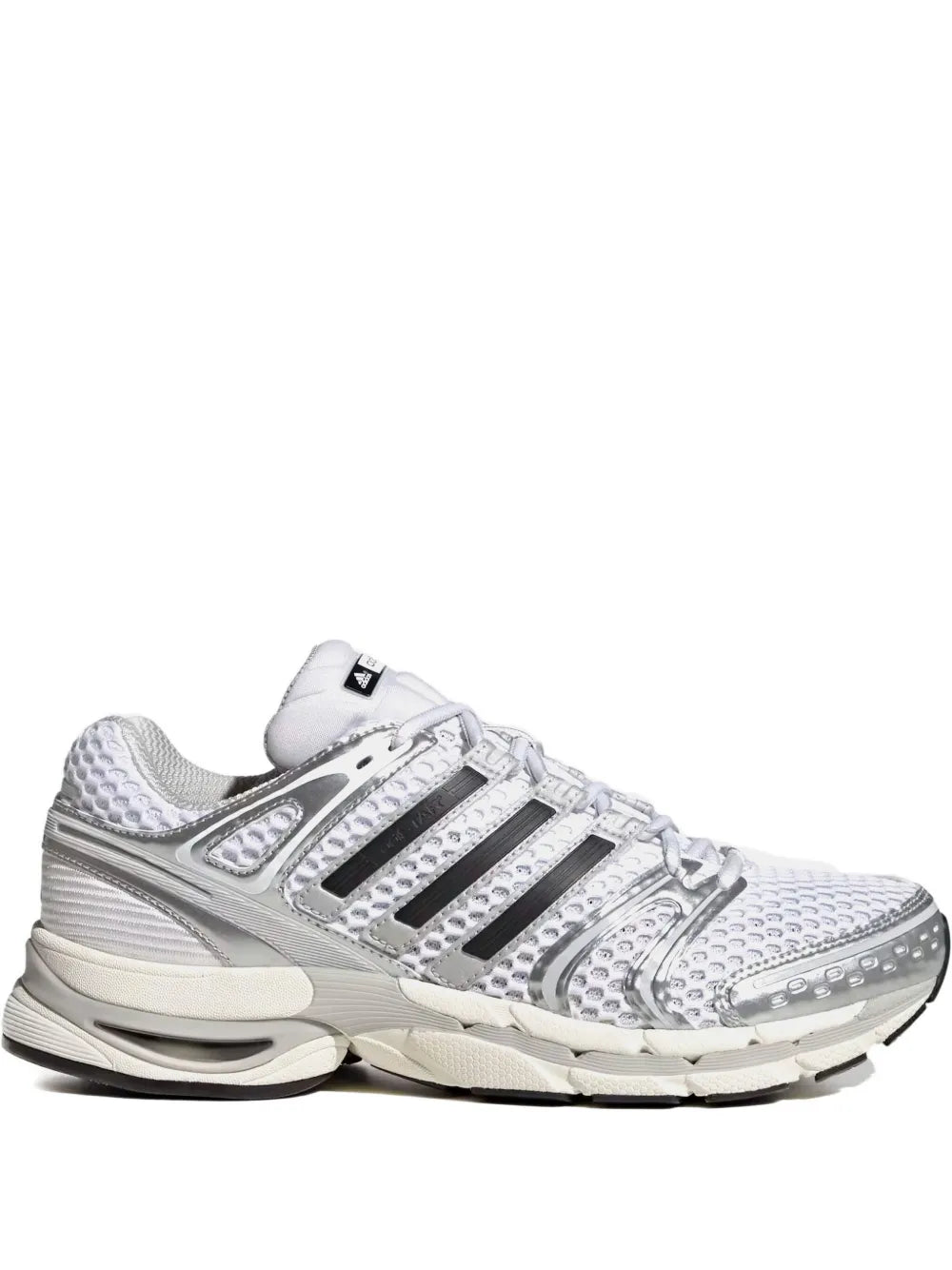 adidas Adistar Control 5 Silver Metallic Black Sneakers — Grey — Size US M 4.5 - US W 6 — Front View
